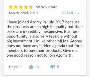 Atomy review 