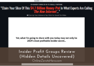 Insider profits group sales page 