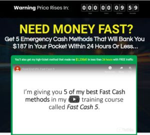 Fast cash 5 landing page 