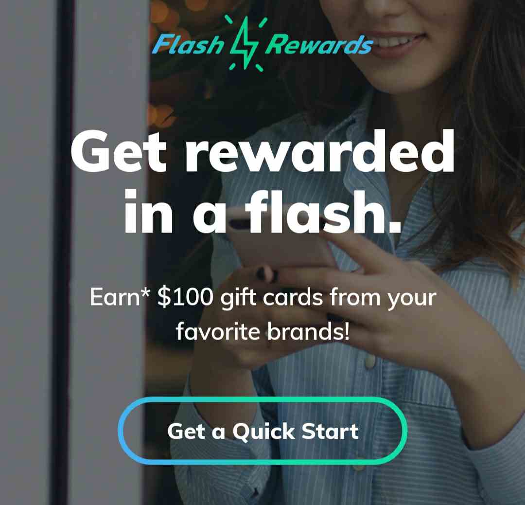 Flash Rewards Sign up page 