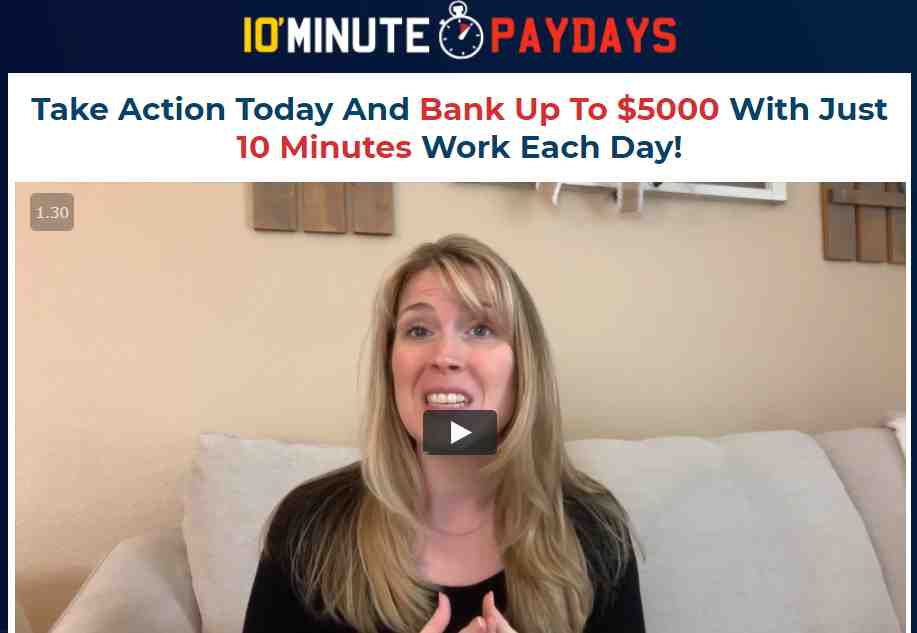 10 Minute Paydays fake testimonials