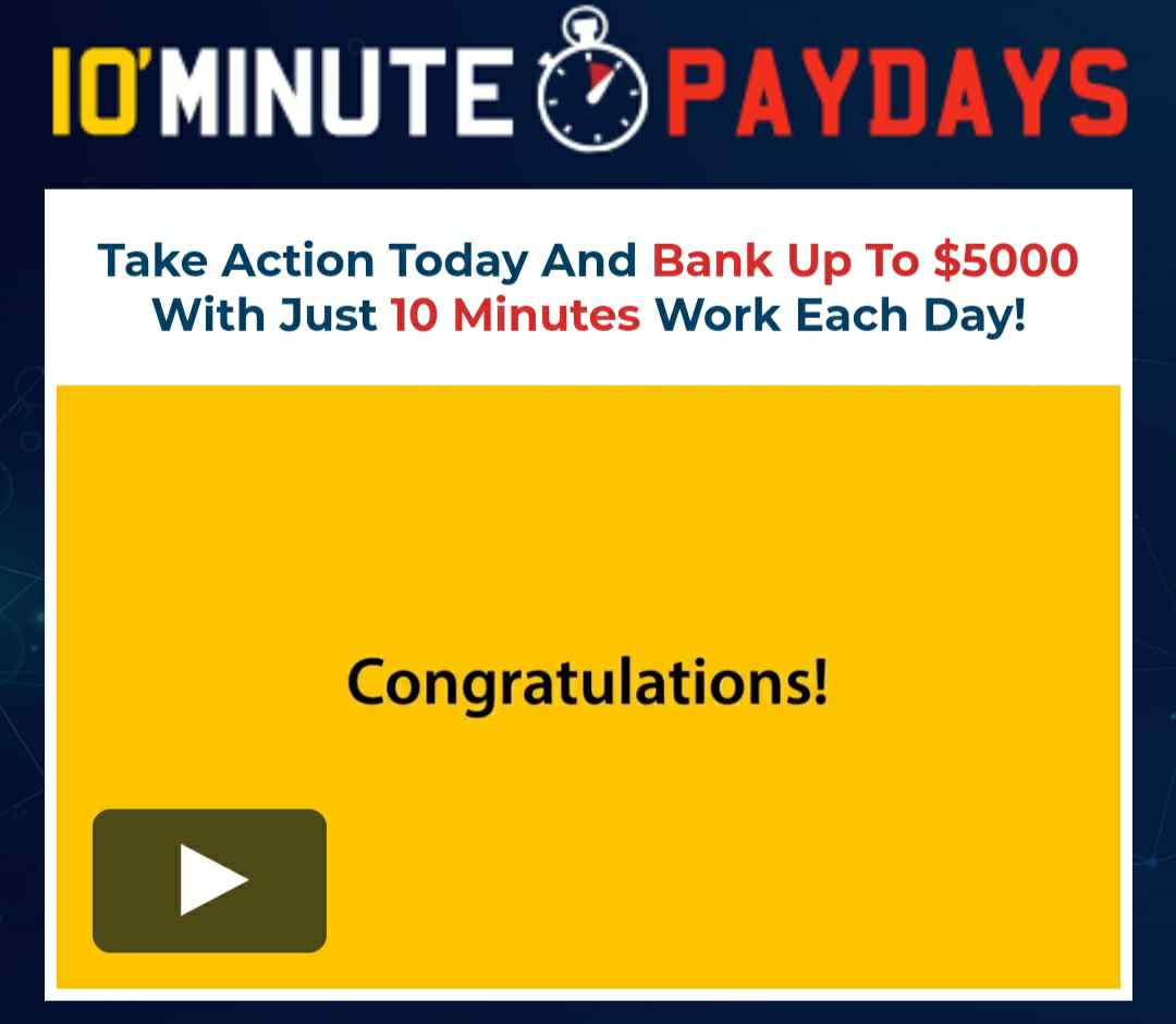 10 Minute Paydays  