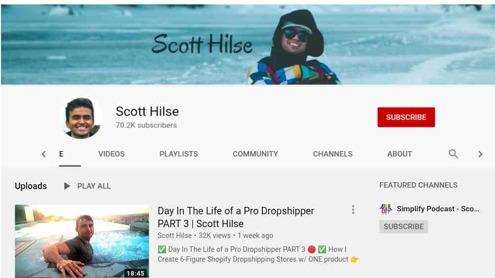 Scott Hilse YouTube channel
