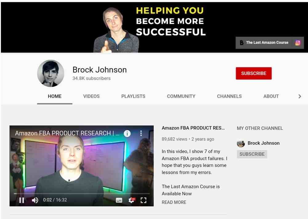 Brock Johnson YouTube Channel