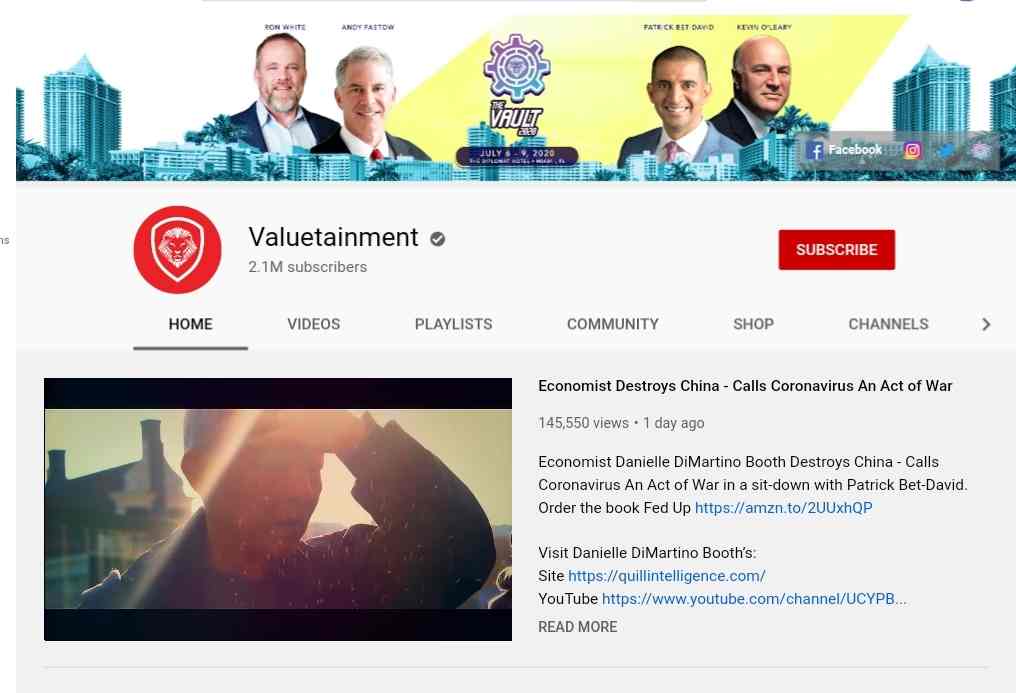 Valuetainment youtube channel 