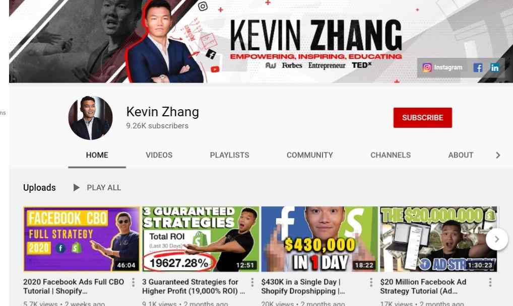 ECOMMERCE MILLIONAIRE MASTERY Kevin zheng 