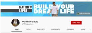 Matthew lepre youtube channel